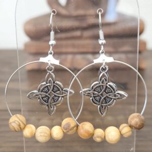 boucle d'oreille palo santo