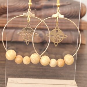 boucle d'oreille palo santo