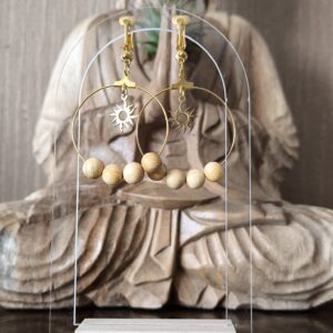 boucle d'oreille aromathérapie