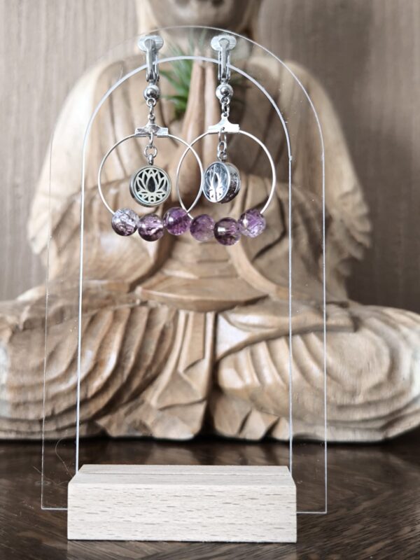 boucle d'oreille aromathérapie
