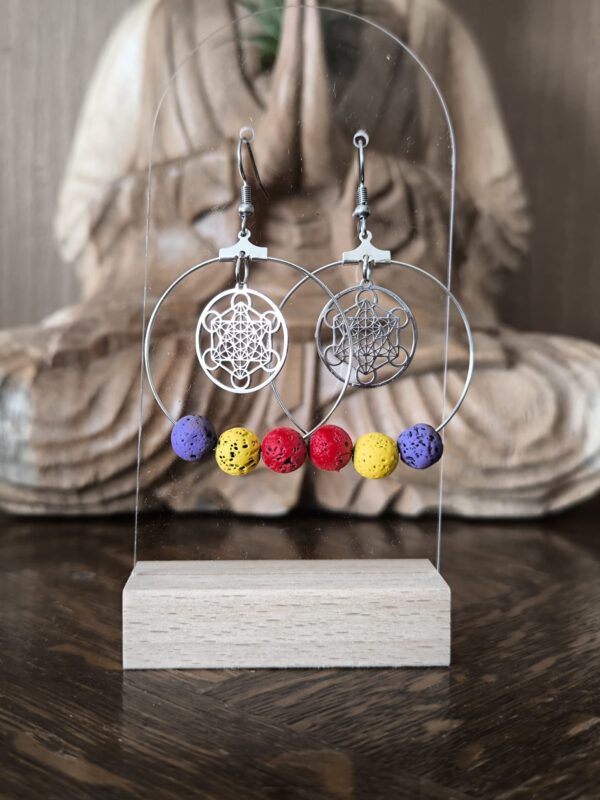 boucle d'oreille aromathérapie