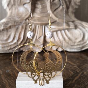 boucle d'oreille aromathérapie