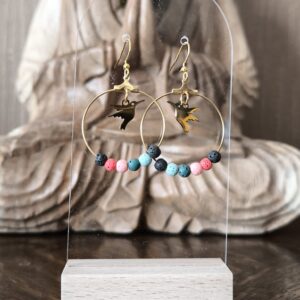 boucle d'oreille aromathérapie