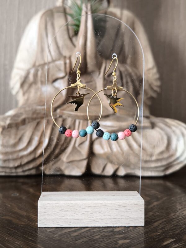 boucle d'oreille aromathérapie