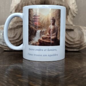 mug bouddha gaucher