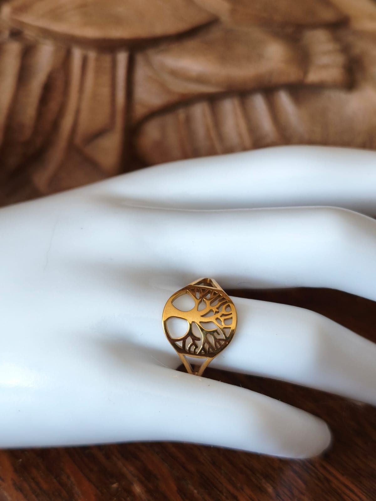 Bague arbre de vie réglable en acier inoxydable