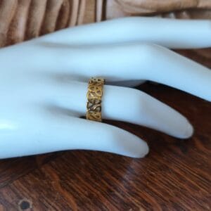 Bague anneau n&oelig;ud celtique - acier inoxydable