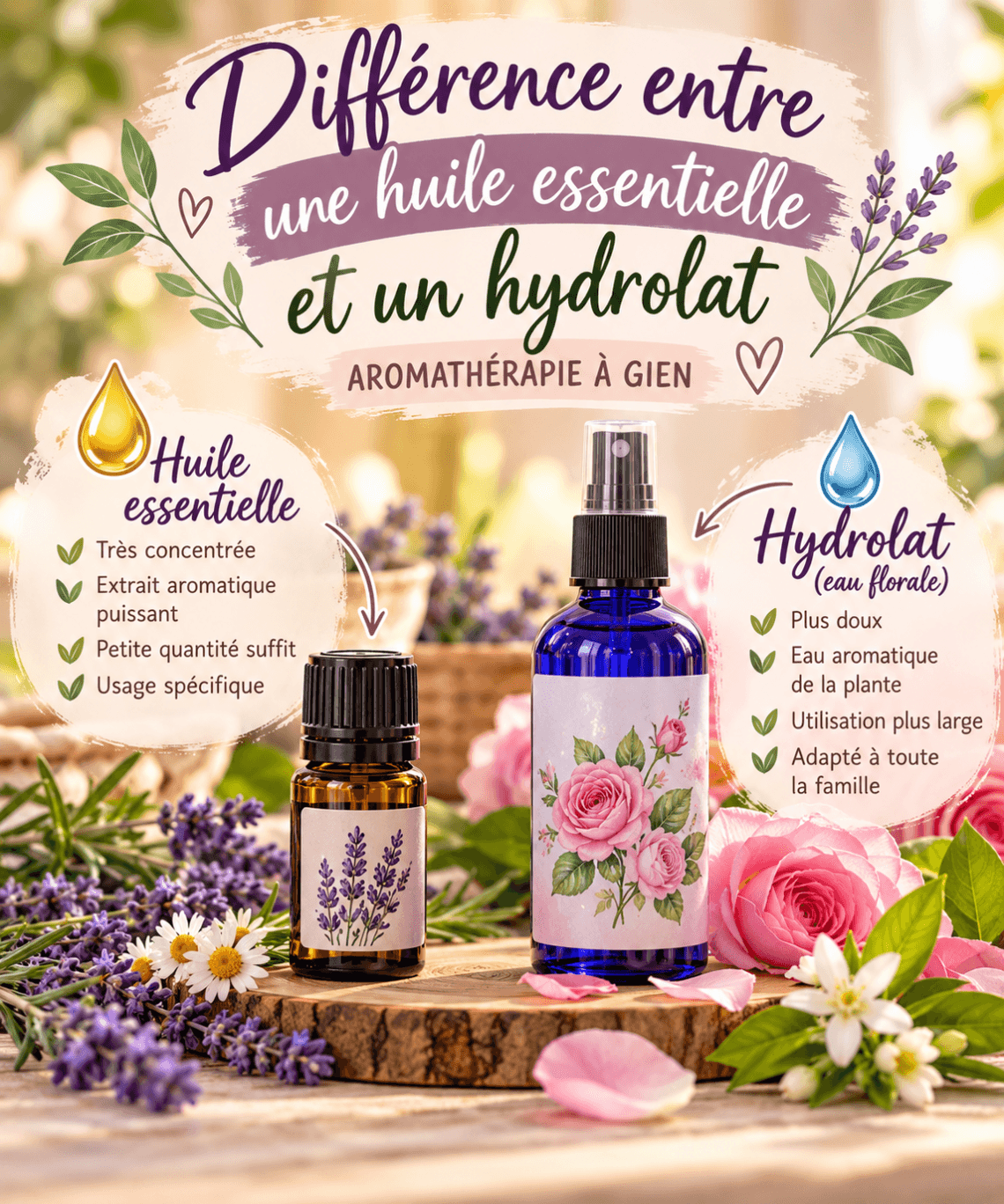 Huile essentielle ou hydrolat _